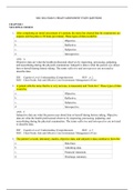 NSG 3012 EXAM 2 HEALTH ASSESSMENT STUDY QUESTIONS, South University
