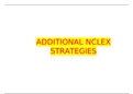 ADDITIONAL NCLEX STRATEGIES 2020