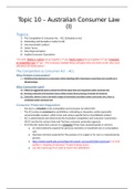 Summary notes for Business Law (LAWS1100)