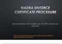 An Overview on Divorce Certificate Nadra – Advocate Nazia