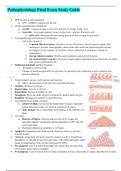 Pathophysiology Final Exam Study Guide_all chapters (1 to 30) | Curry College - NURSING 2100 Pathophysiology Final Exam Study Guide
