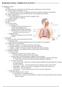 Respiratory System – Modules 21.1, 21.3-21.5