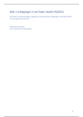 Samenvatting PGZ2021 Uitdagingen in de Public Health&comma; inclusief Project en Training Cummunity Scan
