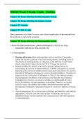 Chamberlain College of Nursing : NR565 Week 5 Study Guide  / NR 565 Week 5 Study Guide (V2)(LATEST, 2020) 