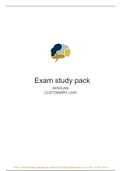 IND2601 - African Customary Law Exam pack