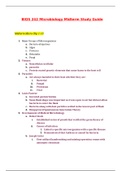 BIOS 242 Midterm Exam Study Guide (Version 3) / BIOS242 Midterm Exam Guide (Newest -2020): Microbiology: Chamberlain College Of Nursing 