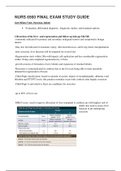 NURS 6560 FINAL EXAM STUDY GUIDE- LATEST
