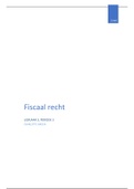 Samenvatting Fiscaalrecht - Vastgoed en Makelaardij HR (2019/2020)