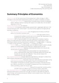 Summary Principles of Economics Finals International Studies/ Final Exam