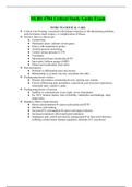 NURS 4704 Critical Study Guide Exam  completed and Elaborate study guide