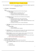 NURS 351 Test 1 Study Guide&comma;100&percnt; CORRECT