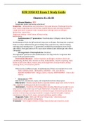 NUR 2058 N2 Exam 2 Study Guide