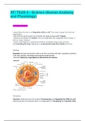 ATI TEAS 6 Science-Human Anatomy and Physiology (Latest Update)Rated A+