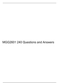 MGG2601 EXAM PACKS AND ASSIGNMENTS SOLUTIONS