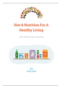 Diet and nutrition for a healthy lifestyle presentation