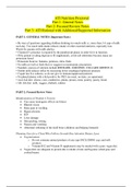 ATI Nutrition Proctored Focused Review (2020) |ATI Nutrition Proctored Part 1: General Notes Part 2: Focused Review Notes Part 3: ATI Rational with Additional/Supported Information( Download To Score An A)