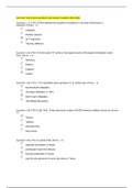 HIST 405  test review questions and answers solution docs 2020 