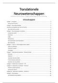 Complete college aantekeningen Translationele Neurowetenschappen (AB_1224) 