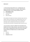 MENTAL HESI EXAM-75QA, COMPLETE QUESTIONS & ANSWERS (100% CORRECT ANSWERS)