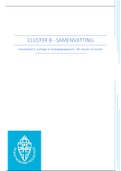 Cluster B - Samenvatting - Zenuwstelsel 1, Zintuigen en Bewegingsapparaat