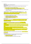 BIOS 390 Week 6 Exam Study Guide/Assignment