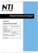 Paper Organisatiepsychologie met cijfer 7,3