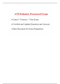 ATI Pediatric Proctored Exam (7 Latest Versions, 2020) / Pediatric ATI Proctored Exam (Complete Guide, Bundle Consists of Both RN and PN Version, Download any One)
