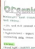 Organic chemistry summary and study notes