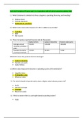 BUS 401 Principles of Finance part 1 to 3 questions with all correct answers solution 2020