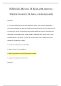 NURS 6560 Midterm 18  Exam with answers – Walden University (A Grade / School graded)