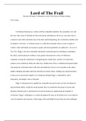 Essay on the Idea of Fragile Civilizations in Lord of The Flies by William Golding 