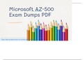 Latest Microsoft AZ-500 Dumps PDF - Get Outstanding Result in Microsoft AZ-500 Exam