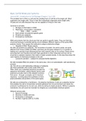 Summary Basic Cell & Molecular Biology