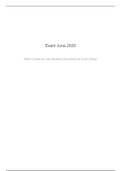 SCL1501 JUNE exam 2020