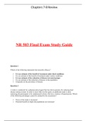 NR 503 Final Exam Study Guide 