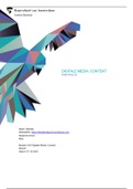 Digitale Media: Content - Creative Business - Portfolio en Excel Contentplanning CIJFER: 9.3