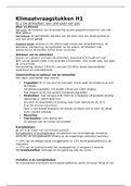 Samenvatting De Geo Klimaatvraagstukken&comma; bovenbouw vwo&comma; H1 t&sol;m H4