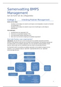 Samenvatting Minor Beleid en Management in de Publieke Sector (BMPS) Management (gebaseerd op college slides)