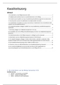 Samenvatting kwaliteitszorg (gezondheidsrecht begrepen)