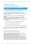 Samenvatting Psychopathologie 2019-2020