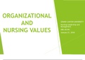 NRS 451 Organizational Values Presentation.