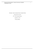  PCN 500 Week 8_Benchmark - Major Counseling Theories Comparison Paper