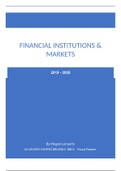 Summary Financial institutions & Markets (theory) - BBA1 prof. Pascal Paepen