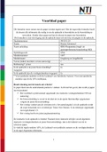 Hogeschool NTI: Paper Jeugdzorg en Jeugdbeleid beoordeling 8.3 (nascholing SKJ jeugd en gezinsprofessional) 
