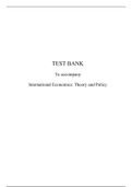 ECO3020 & 301 TEST BANK to accompany International Economics: Theory and Policy Sixth Edition Krugman and Obstfeld: University of Cape Town (Best Document for Preparation to Achieve Grade A)