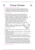 AQA GCSE Chemistry Energy Changes (Topic 5) Revision Notes