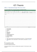 Samenvatting MS Excel 2019: volledig (formules, tips...)