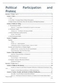 Political Participation And Protest  - Book & Lectures Summary