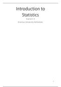 Summary 1.3 statistics 1: an introduction