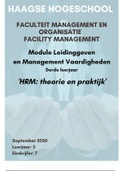 Haagse hogeschool geslaagd werkstuk leidinggeven en managementvaardigheden HRM jaar 3